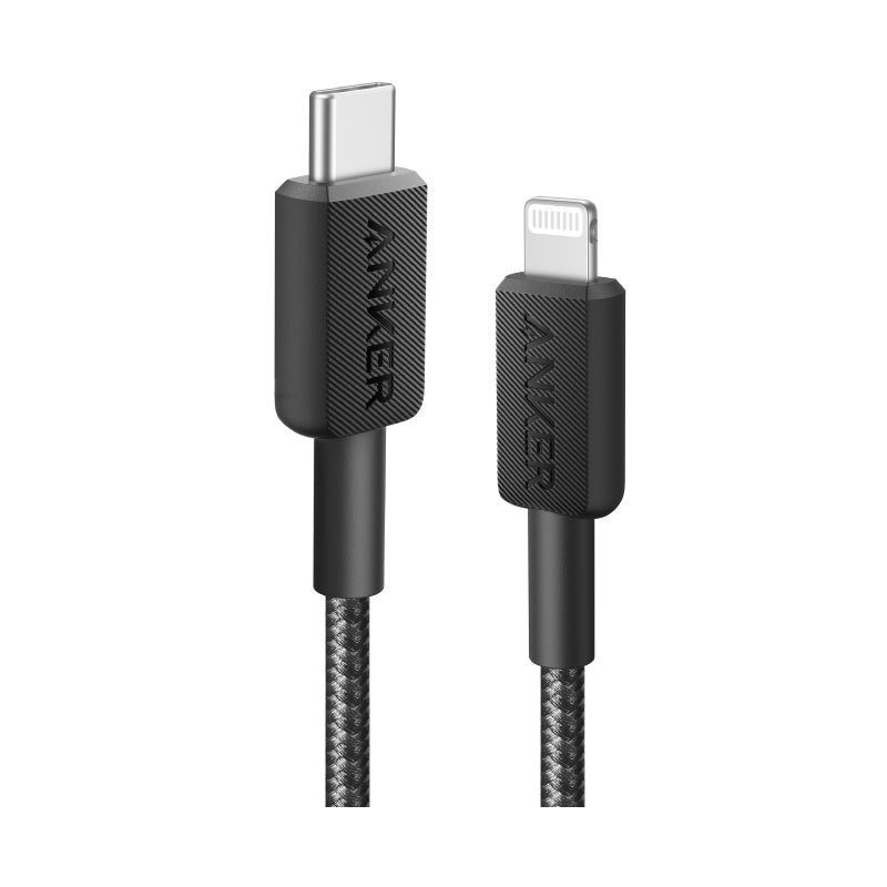 Anker 322 USB-C to Lightning Connector Braided Cable 3ft - كيبل مضفر يو اس بي سي الى لايتننغ من أنكر