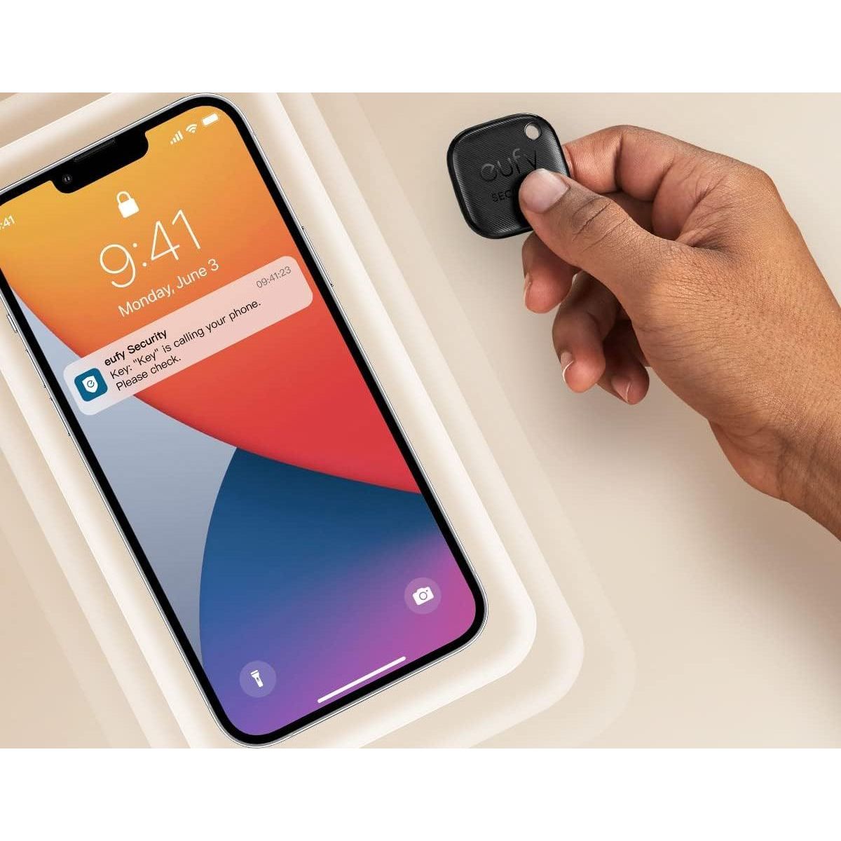 جهاز تتبع ذكي انكر يوفي سمارت تراك لنك, متوافق مع ابل فايند ماي | Anker Eufy SmartTrack Link – Apple Find My Compatible