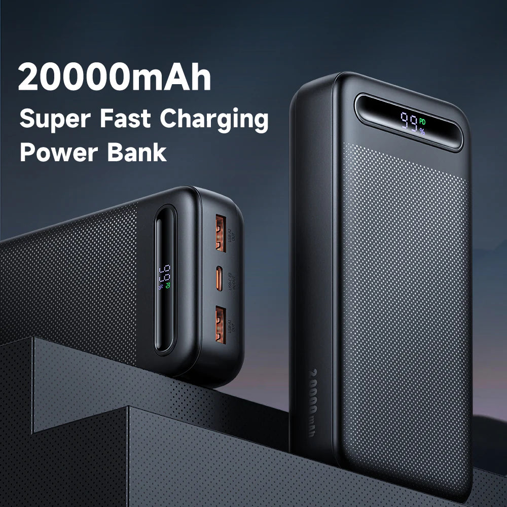 Mcdodo 22.5W PD+QC Power Bank 20000mAh with Digital Display - باور بانك سريع الشحن بقدرة 22.5واط ةبسعة 20000ميلي أمبير من مكدودو