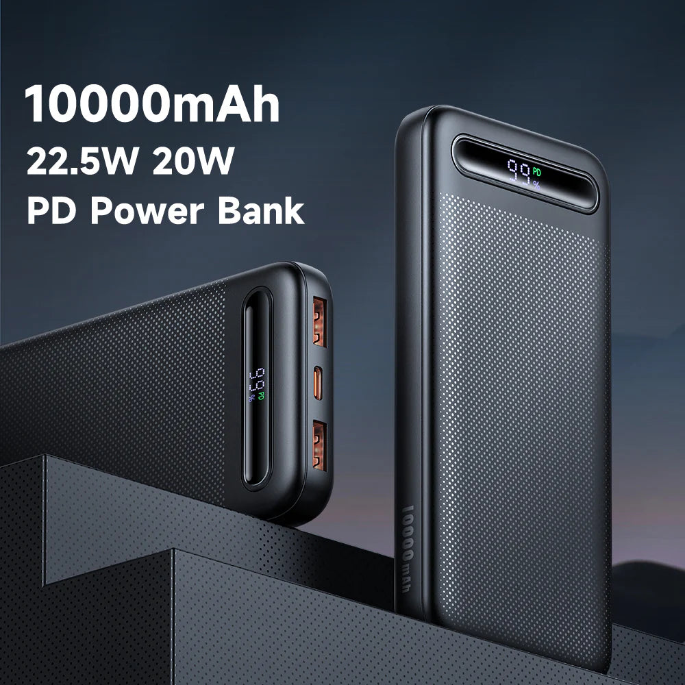 Mcdodo 10000mAh PD Power Bank 22.5W Fast Charging Digital Display Powerbank - باور بانك شاحن سريع بسعة 10000 ميلي أمبير وبقدرة 22.5 واط من مكدودو
