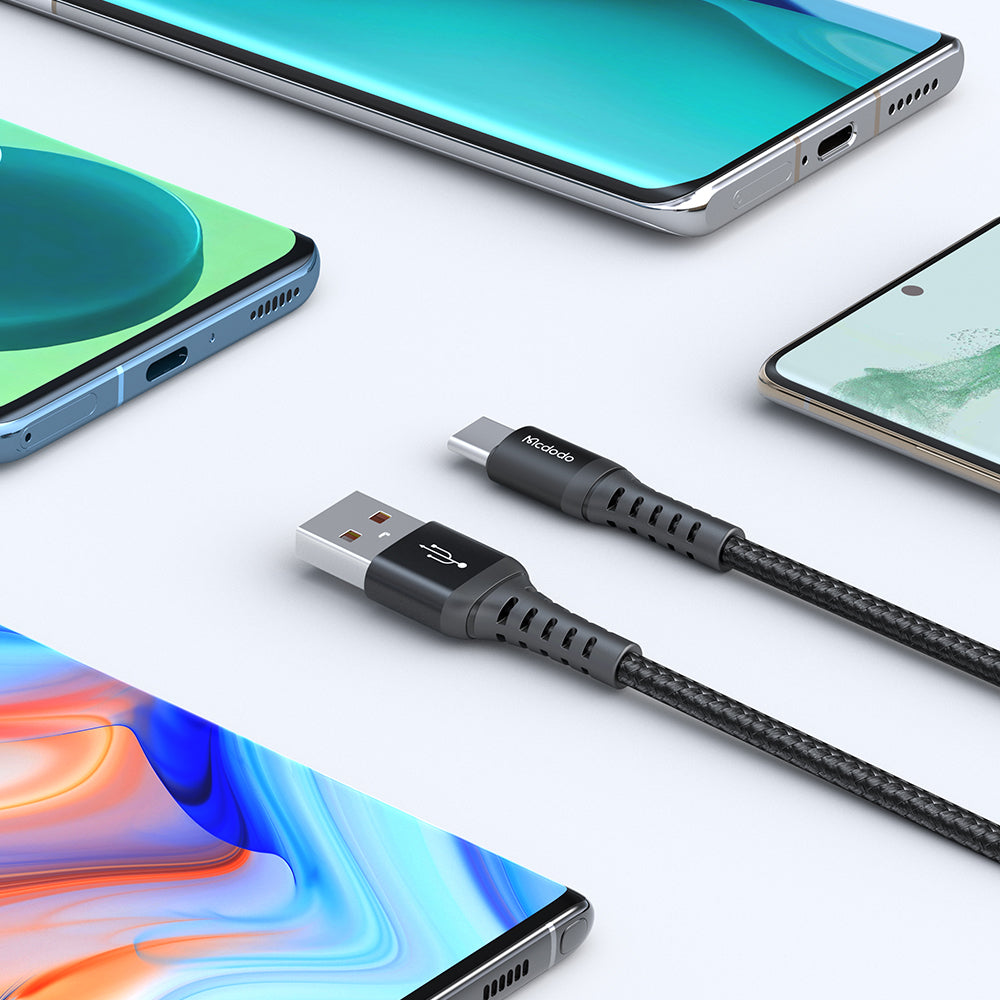 Mcdodo USB Type C Charging Data Cable 1m - كابل بيانات شحن يو اس بي ال تايب سي بطول 1 متر من مكدودو