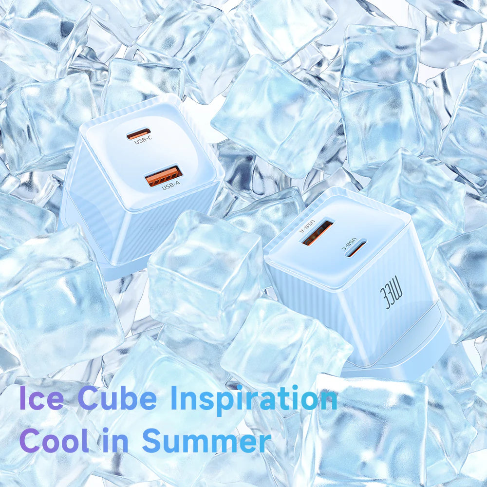 Mcdodo PD 33W Port USB-C and Port USB GaN Fast Charger - شاحن جداري سريع الشحن بقدرة 33واط مع منفذ يو اس بي سي ومنفذ يو اس بي من مكدودو