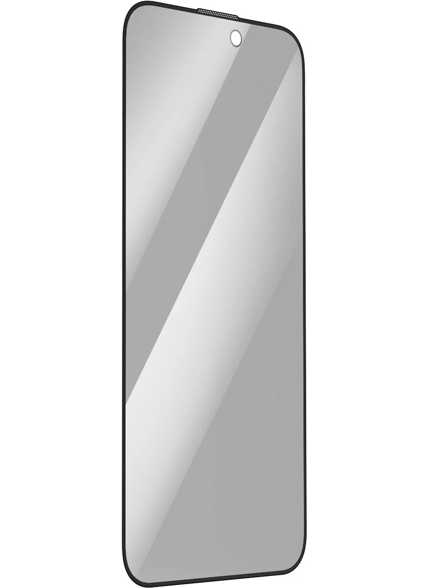 Momax Full Coverage HD Privacy Screen Protector for iPhone 15 Pro - واقي شاشة موماكس خصوصية HD لتغطية كاملة لهاتف ايفون 15 برو, حماية من التجسس, لون اسود