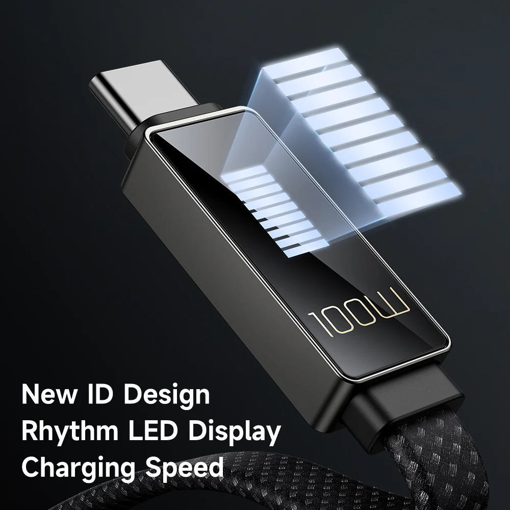 Mcdodo 6A Charging Speed Display Type-C USB Cable 1.2m - كيبل يو اس بي من النوع سي لعرض سرعة الشحن مكدودو بطول 1.2 متر