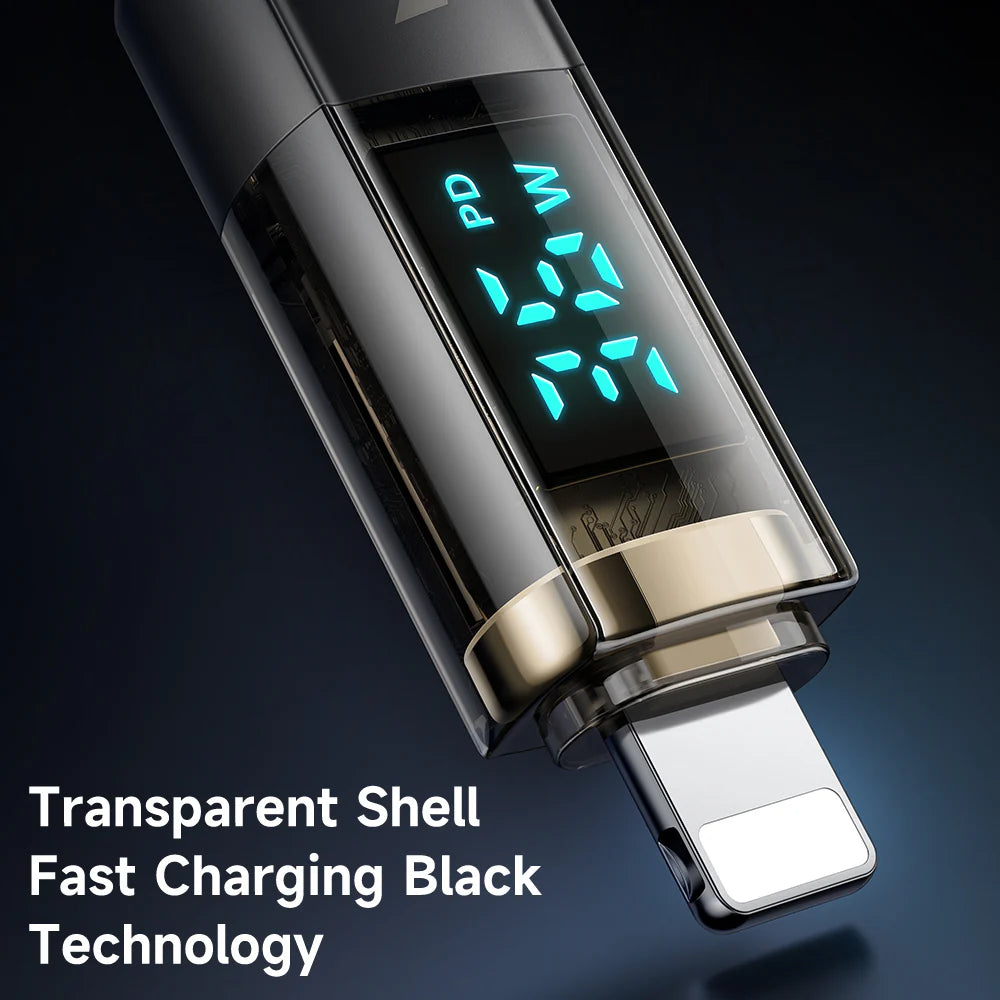 Mcdodo Auto Power Off 36W Charging Power Display Type-C to Lightning Cable 1.2m - كيبل بقدرة 36 واط من تايب سي الى لايتننغ من مكدودو