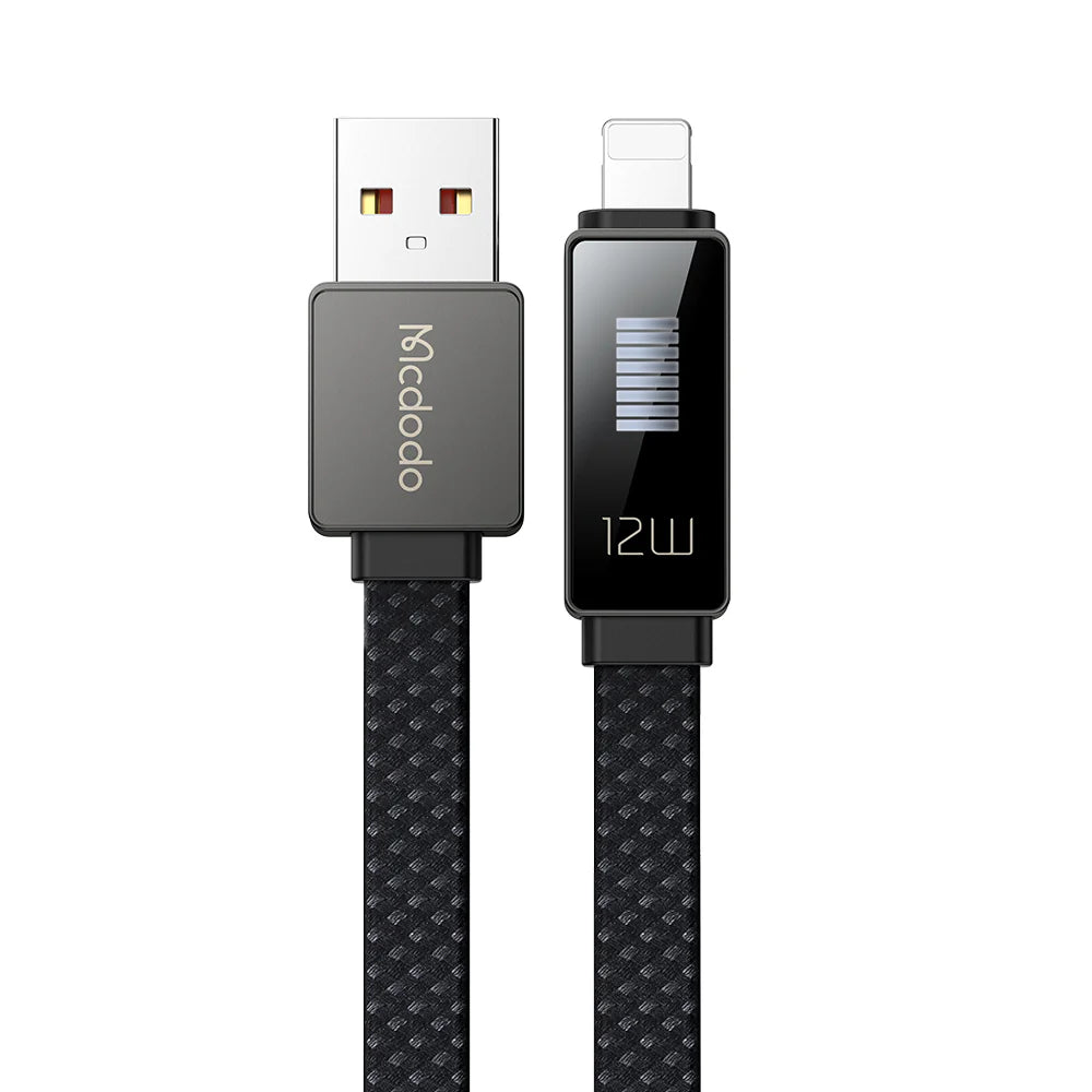Mcdodo 3A Charging Speed Display Lightning USB Cable 1.2m - ماكدودو عرض سرعة الشحن كابل يو اس بي لايتنينج 1.2 متر