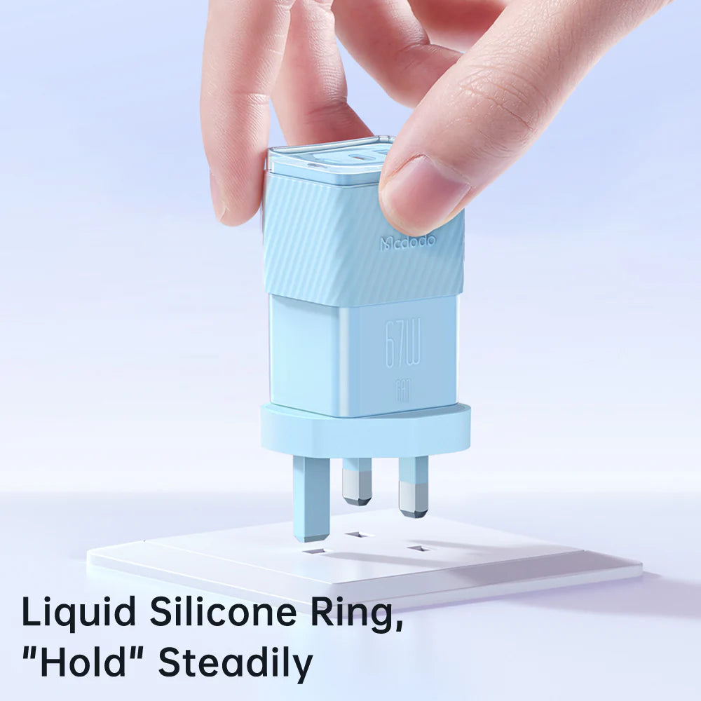 Mcdodo 67W Dichromatic GaN 5 Mini Fast Charger - شاحن جداري بشحن سريع قدرة 67واط من مكدودو