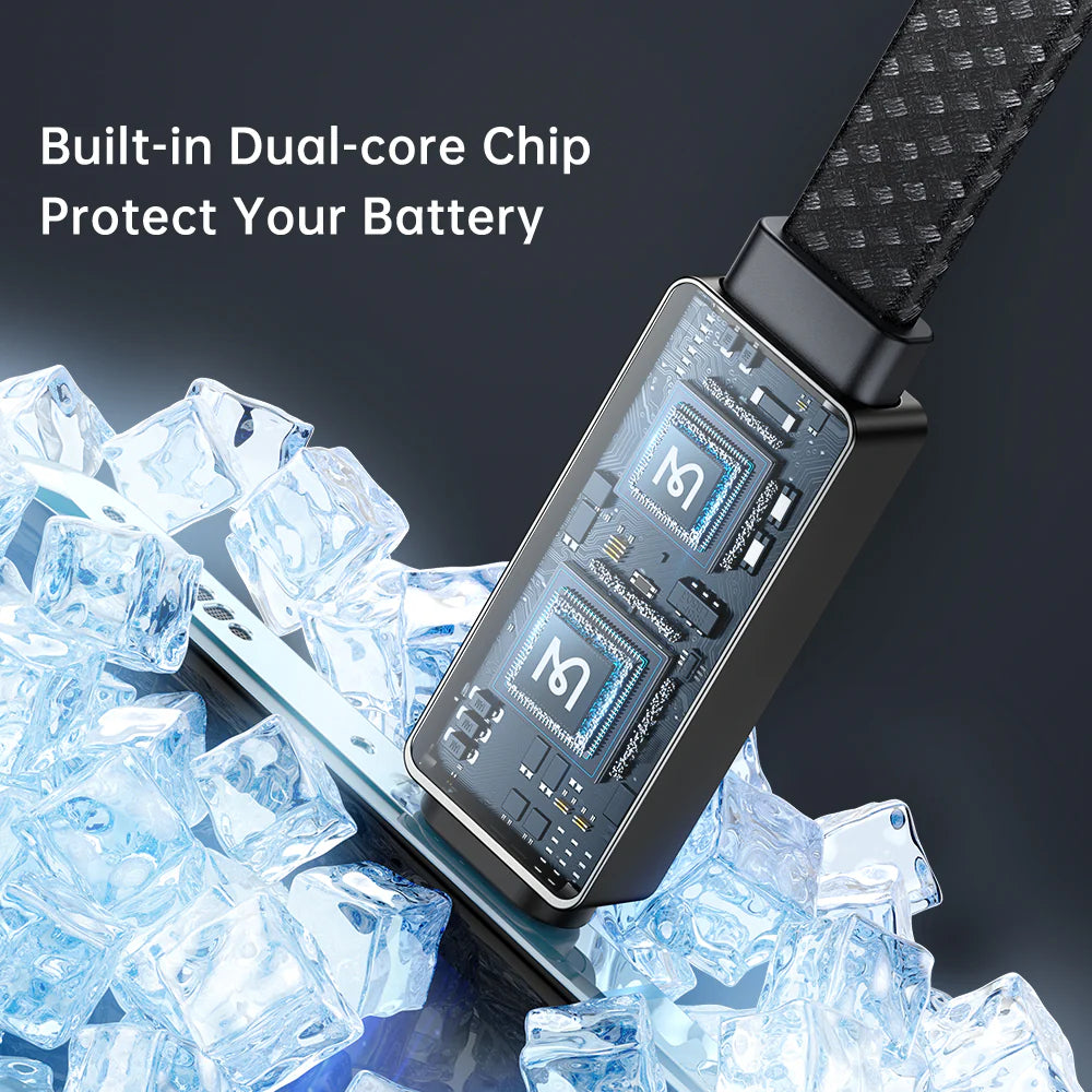 Mcdodo 6A Charging Speed Display Type-C USB Cable 1.2m - كيبل يو اس بي من النوع سي لعرض سرعة الشحن مكدودو بطول 1.2 متر