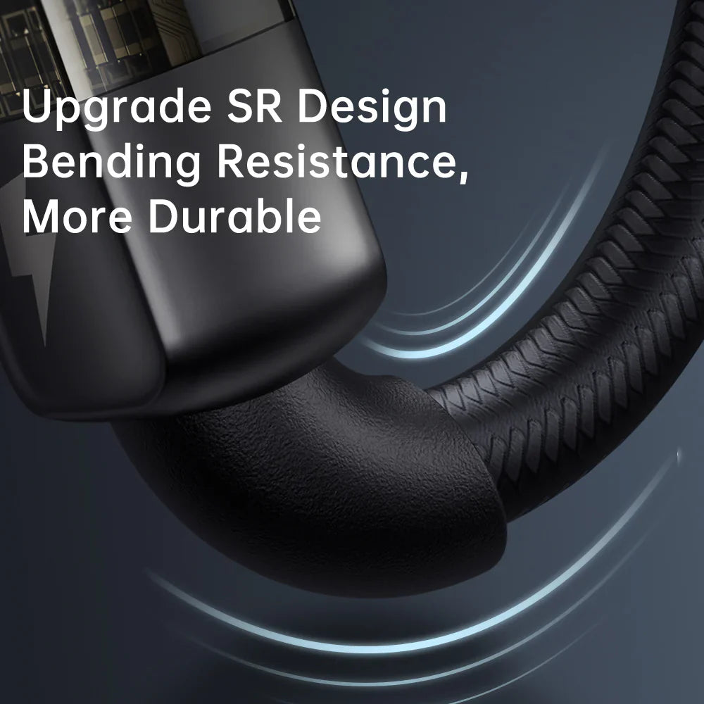 Mcdodo Auto Power Off Type-C to Lightning Transparent Data Cable 1.2m - كابل بيانات مكدودو اوتو باور اوف تايب سي إلى لايتننج شفاف بطول 1.2 متر