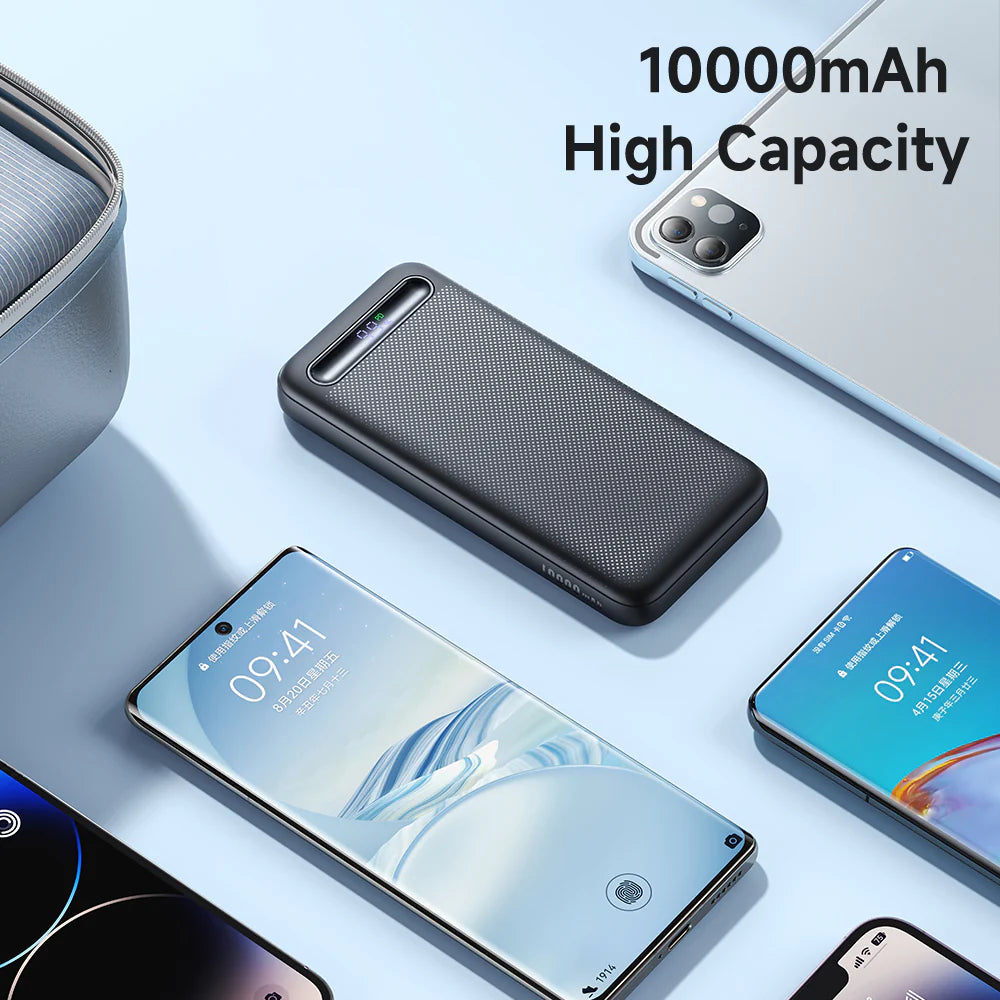 Mcdodo 10000mAh PD Power Bank 22.5W Fast Charging Digital Display Powerbank - باور بانك شاحن سريع بسعة 10000 ميلي أمبير وبقدرة 22.5 واط من مكدودو