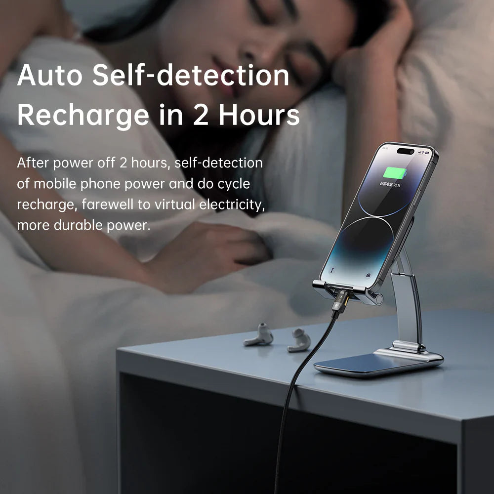 Mcdodo Auto Power Off Type-C to Lightning Transparent Data Cable 1.2m - كابل بيانات مكدودو اوتو باور اوف تايب سي إلى لايتننج شفاف بطول 1.2 متر