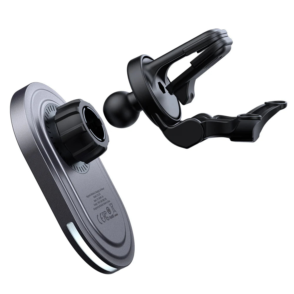 Mcdodo 15W Magnetic Wireless Charger Car Mount - حامل شاحن السيارة اللاسلكي المغناطيسي من ماكدودو 15 واط