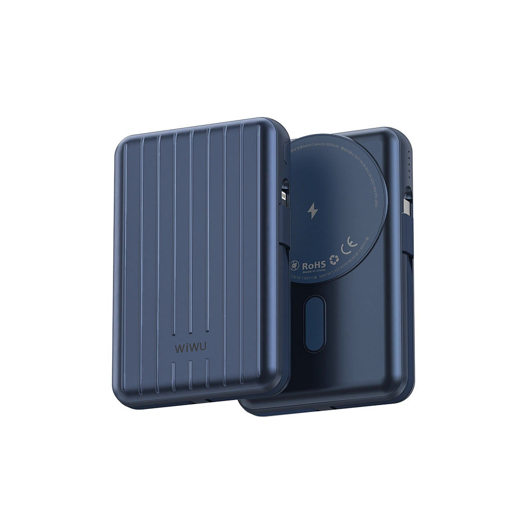 WiWU Truck Series 20000mAh Magnetic Wireless Power Bank PP04 - ويوو باور بانك Truck Series 20000mAh PP04 مغناطيسي شحن لاسلكي سريع