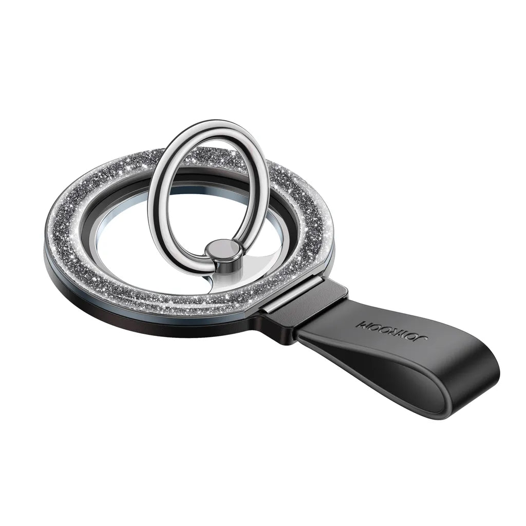 حامل هاتف جويرووم JR-ZS435 المغناطيسي مع حلقة لامعة - اسود | JOYROOM JR-ZS425 Magnetic MagSafe Phone Holder with Shiny Ring
