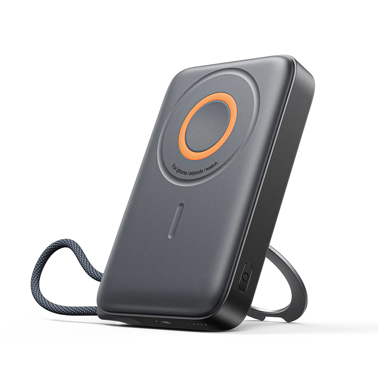 باور بانك جويرووم 3 في 1 مغناطيسي بسعة 10,000 مللي امبير وبقدرة شحن 22.5 واط - اسود | JOYROOM JR-PBM02 22.5W 3-in-1 Magnetic Mobile Power Bank 10000mAh – Black