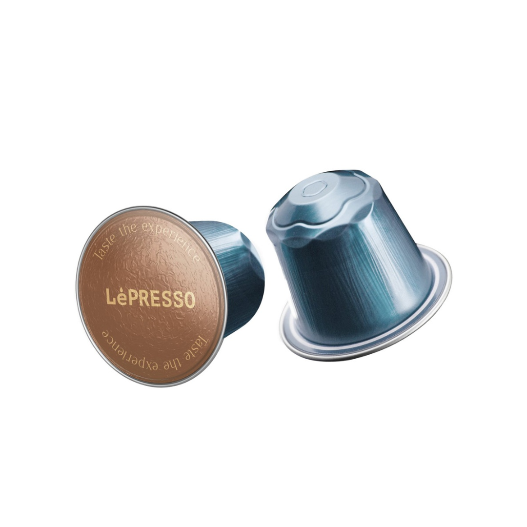 كبسولات المنيوم ليبريسو ريستريتو 10 قطع | LePresso Ristretto Aluminum Capsules for Nespresso 10 Pods