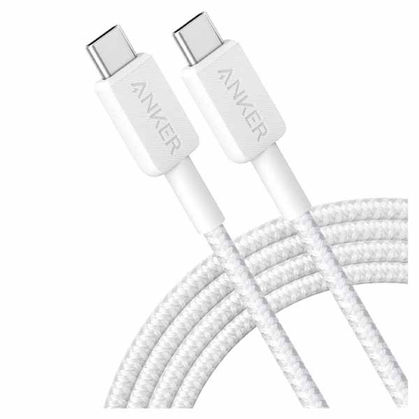 كيبل انكر تايب سي الى تايب سي بقدرة 60 واط | Anker 322 Type-C to Type-C Cable 60W