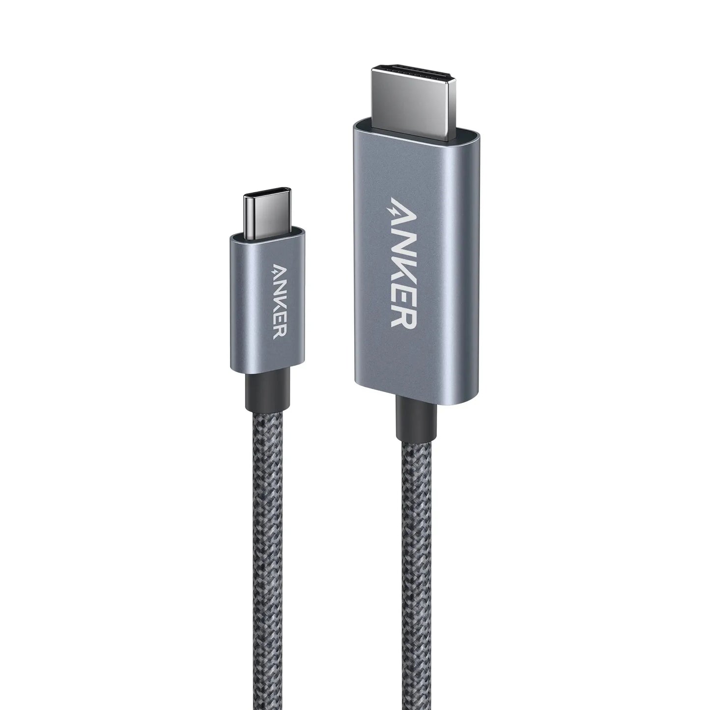 كيبل انكر نانو يو اس بي سي الى اج دي ام اي بدقة 4K, بطول 1.8م | Anker Nano USB-C to HDMI Cable 6ft, 4K@60Hz