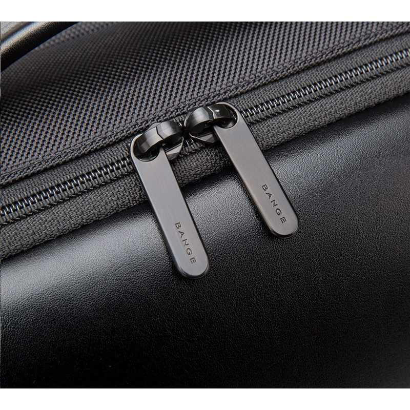 حقيبة ظهر بانجي اوكسفورد المقاومة للماء مع منفذ يو اس بي - اسود | Bange BG-S52 Oxford Cloth Waterproof Backpack with USB Port – Black