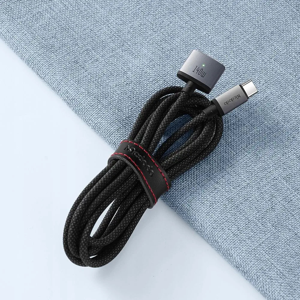 Mcdodo 140W Type-C to MagSafe Charging Cable with LED - كيبل يو اس بي سي الى ماج سيف مع ليد بقدرة 140واط من مكدودو