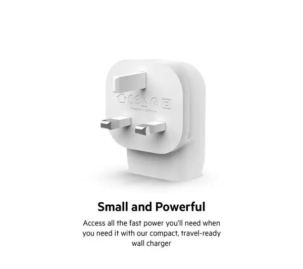 BELKIN USB Type-C Wall Charger 30W - شاحن جداري يو اس بي تايب سي بقوة 30 واط من بيلكن