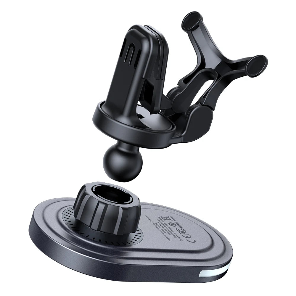 Mcdodo 15W Magnetic Wireless Charger Car Mount - حامل شاحن السيارة اللاسلكي المغناطيسي من ماكدودو 15 واط