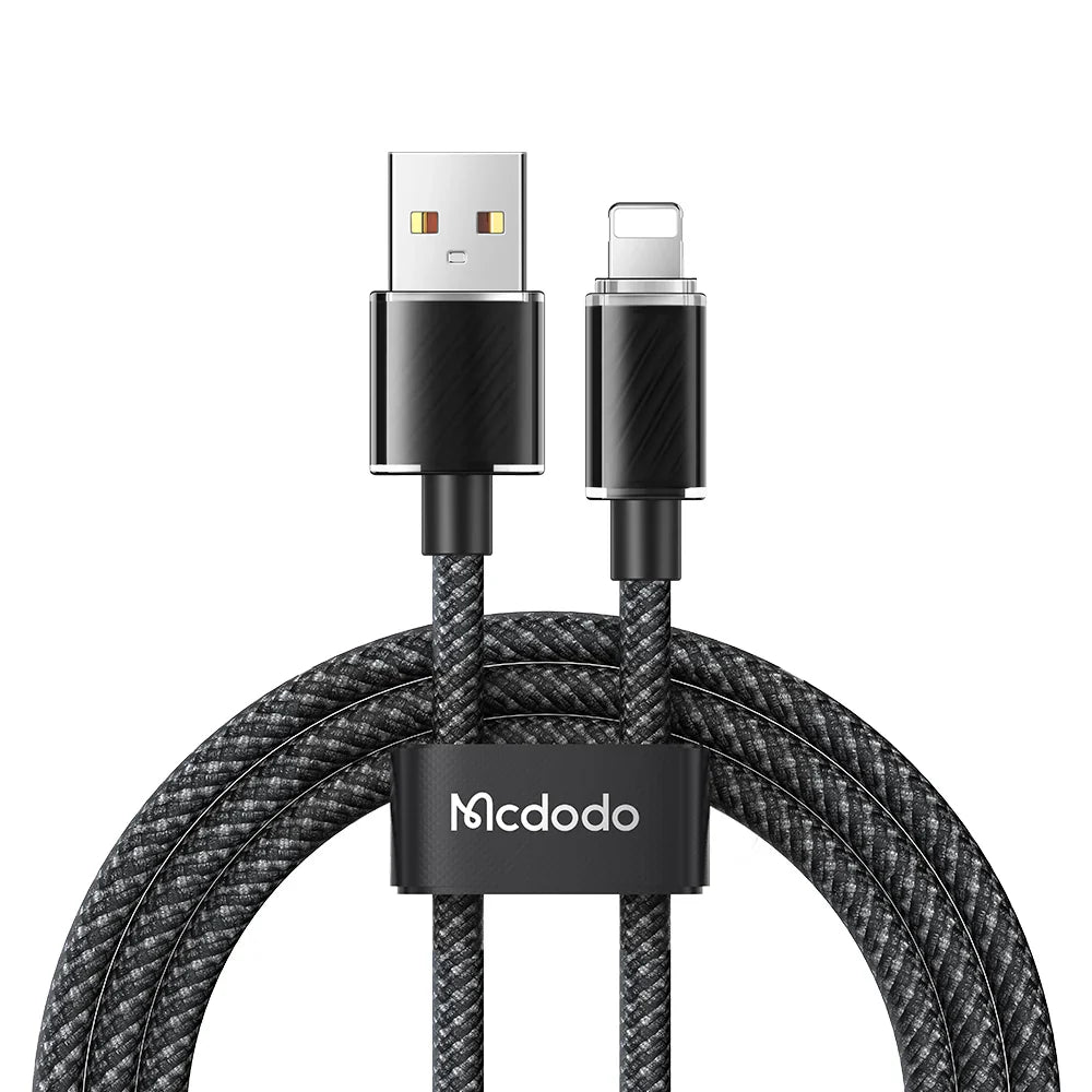 MCDODO Dichromatic Series Lightning Data Cable 1.2M - كابل بيانات لايتننج مكدودو من سلسلة داش رومتيك بطول 1.2 متر