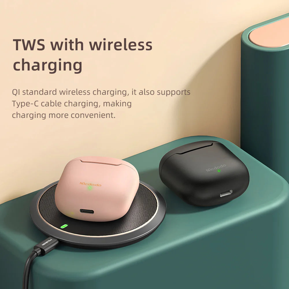 Mcdodo TWS Earphone with wireless charge - سماعة ماكدودو توايس مع شحن لاسلكي