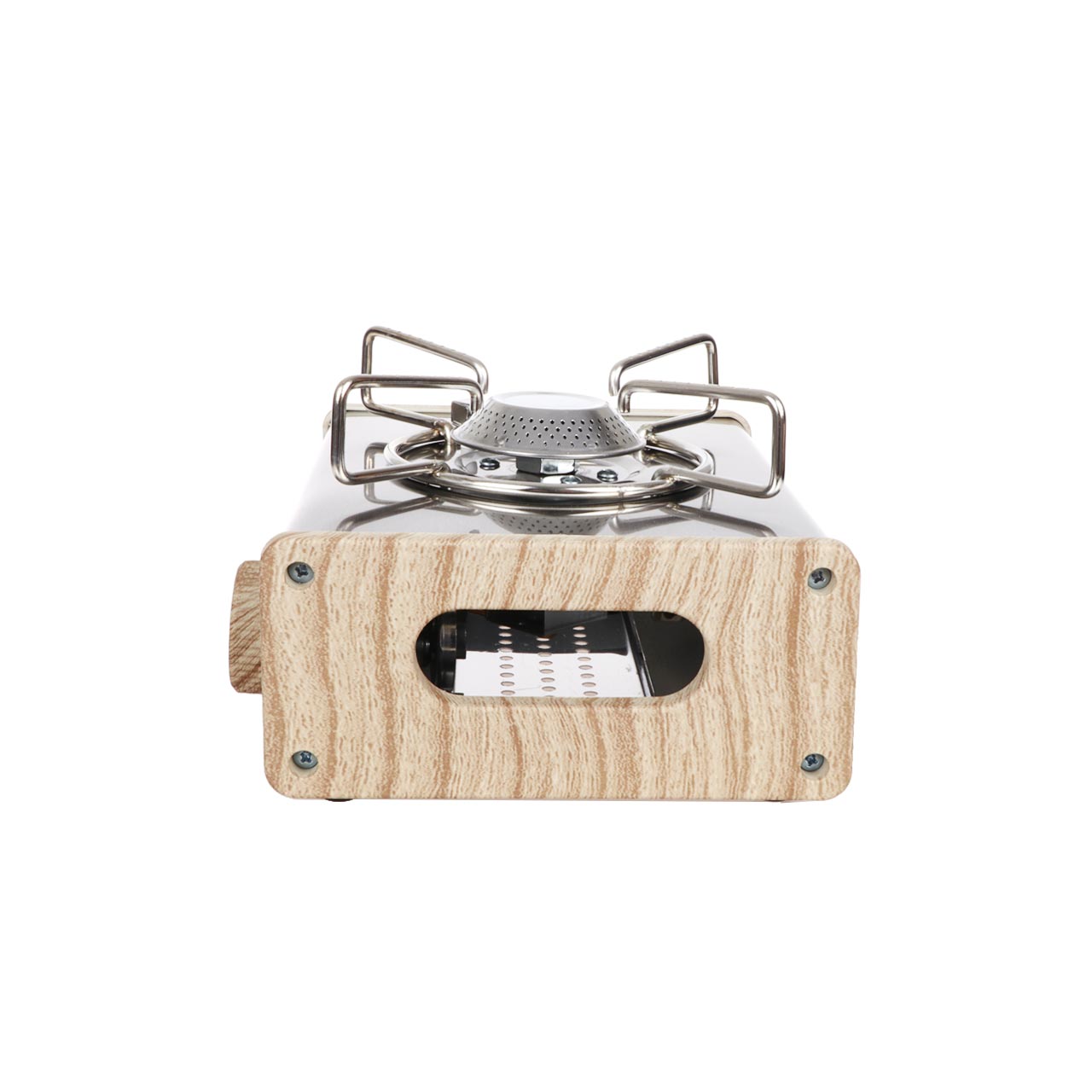 موقد غاز محمول للتخييم من بورودو لايف ستايل بقدرة 2800 واط - بني فاتح | Porodo Lifestyle Camping Portable Single Burner Gas Stove 2800W - Light Brown