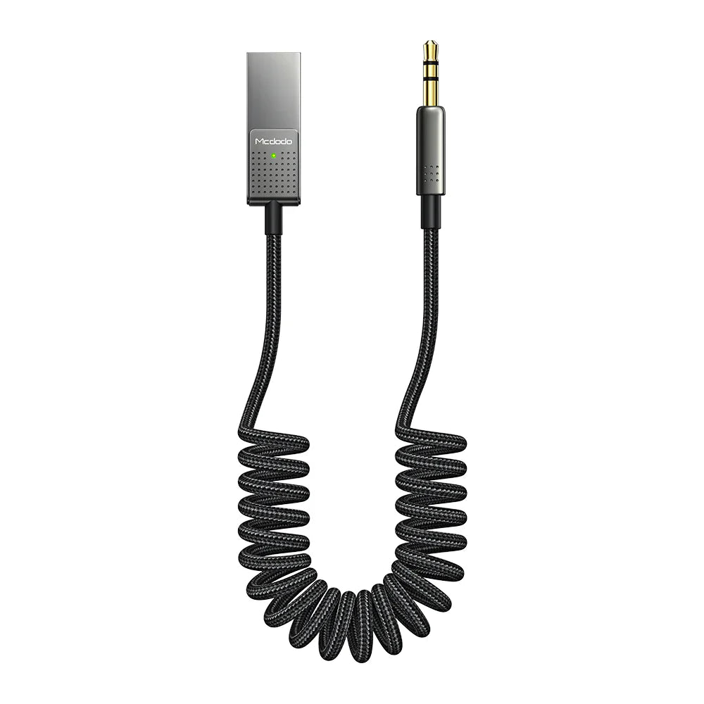 كيبل صوت مكودود يو اس بي إلى 3.5 ملم اوكس جاك مع بلوتوث 5.1 - Mcdodo USB to 3.5mm AUX Jack Audio Cable with Bluetooth 5.1