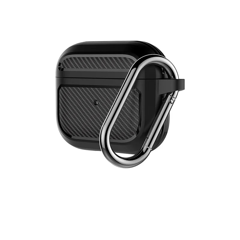 حافظة حماية متينة ألياف كربونيه لسماعات ايربودز 3 روك روز - RockRose Virtue TPU Case For AirPods 3
