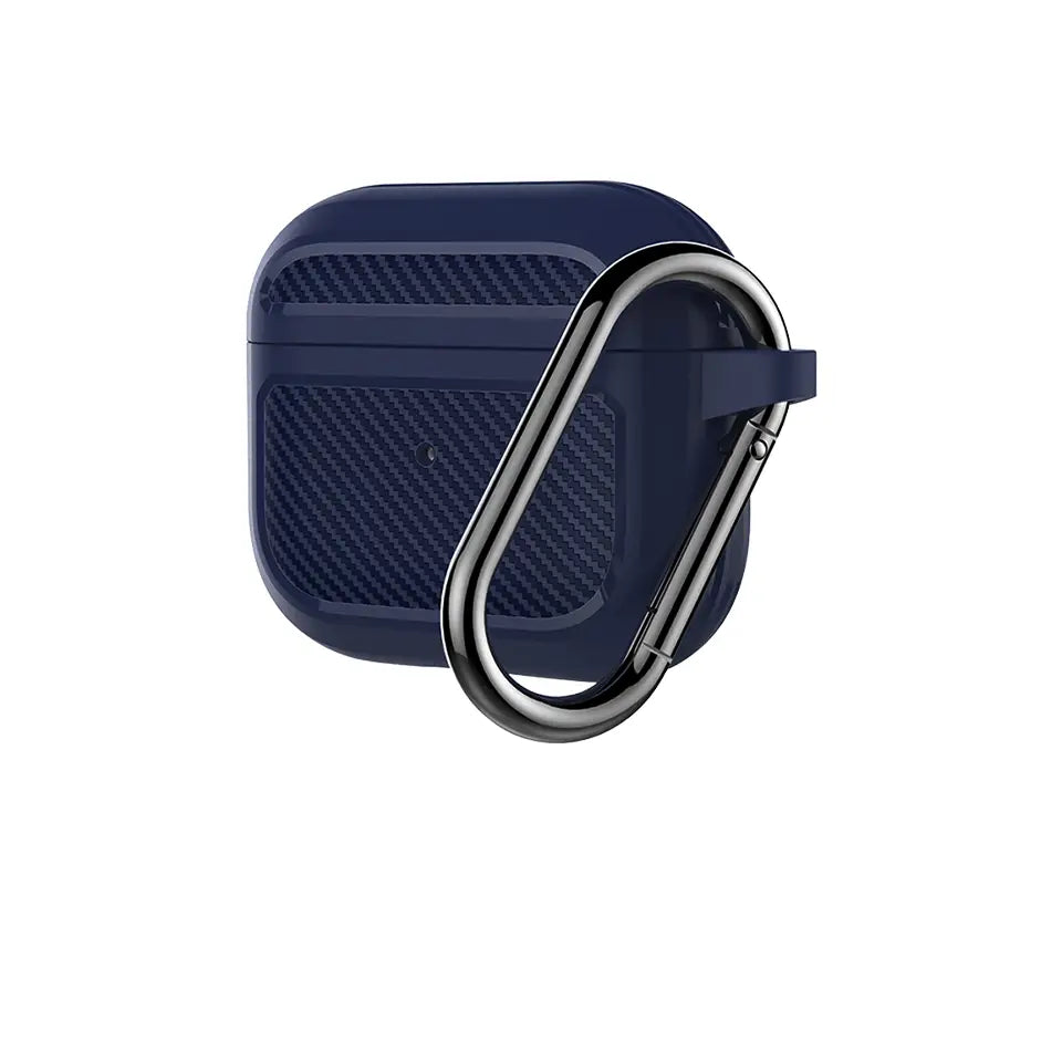 حافظة حماية متينة ألياف كربونيه لسماعات ايربودز 3 روك روز - RockRose Virtue TPU Case For AirPods 3