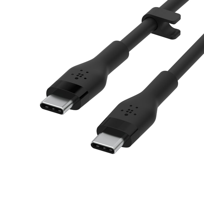 Belkin BoostCharge Flex USB-C to USB-C Cable 60W 1M- كيبل يو اس بي سي الى يو اس بي سي بتقنية البوست شارجر بقدرة 60 واط وطول 1 متر