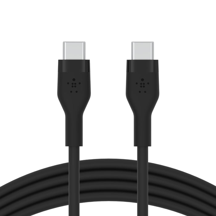 Belkin BoostCharge Flex USB-C to USB-C Cable 60W 1M- كيبل يو اس بي سي الى يو اس بي سي بتقنية البوست شارجر بقدرة 60 واط وطول 1 متر