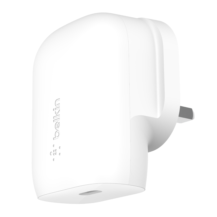 Belkin BoostCharge USB-C PD 3.0 PPS Wall Charger 30W - شاحن جداري يو اس بي سي بقوة 30ةاط بتقنية البوست شارجر