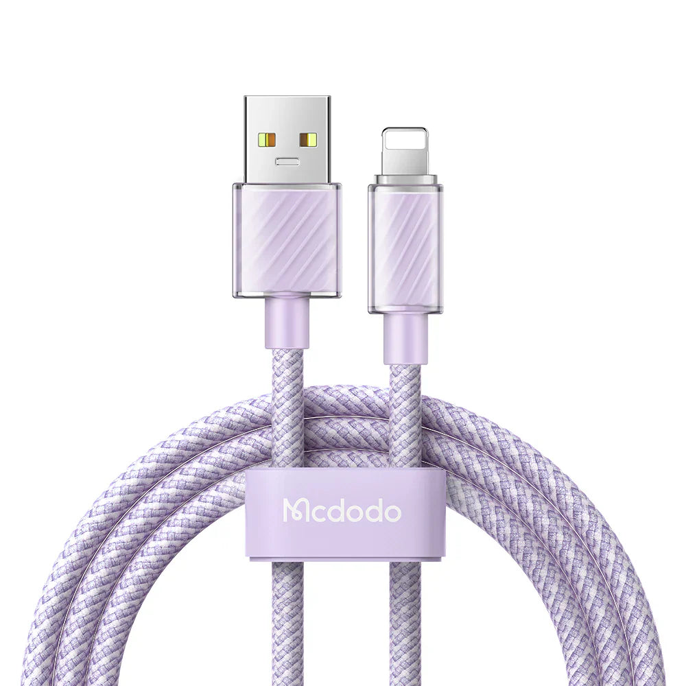 MCDODO Dichromatic Series Lightning Data Cable 1.2M - كابل بيانات لايتننج مكدودو من سلسلة داش رومتيك بطول 1.2 متر