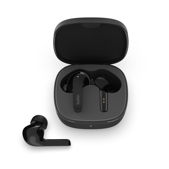 Belkin SOUNDFORM Flow Fully Wireless Earphones Bluetooth 5.2 ANC - سماعات أذن بيلكين ساوند فورم فلوو لاسلكية بالكامل بلوتوث 5.2