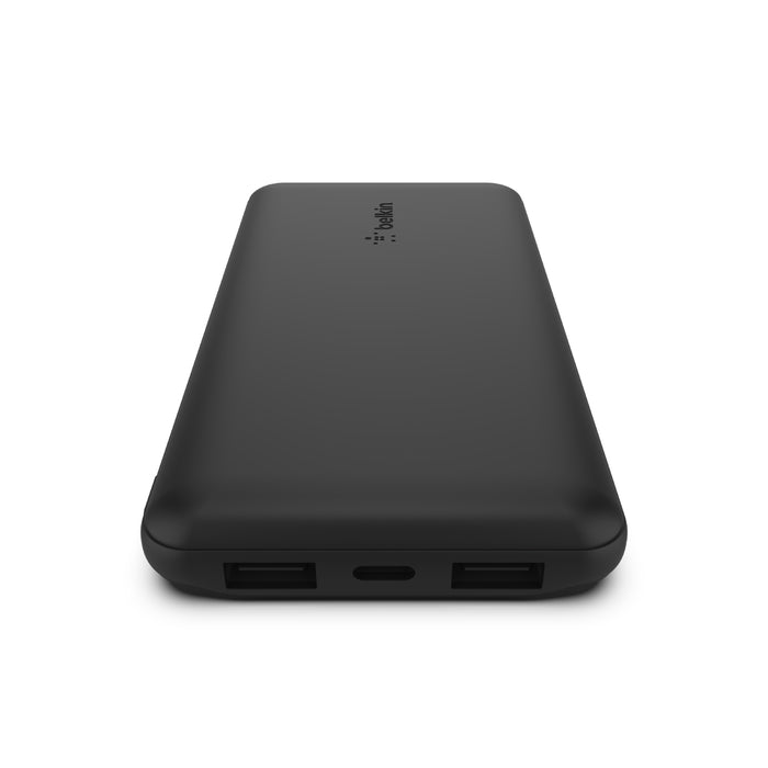 Belken BoostCharge Power Bank 10K with USB-A to USB-C cable - باور بانك بتقنية البوست شارج بسعة 10 الف ميلي أمبير من بيلكن مع كيبل يو اس بي أ الى يو اس بي سي