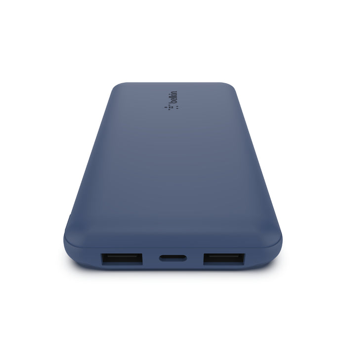 Belken BoostCharge Power Bank 10K with USB-A to USB-C cable - باور بانك بتقنية البوست شارج بسعة 10 الف ميلي أمبير من بيلكن مع كيبل يو اس بي أ الى يو اس بي سي