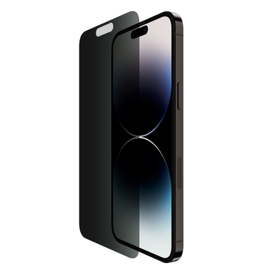 Belkin Privacy Tempered Glass iPhone 14 Pro Max screen protector - واقي شاشة من الزجاج المقوى لهاتف ايفون 14 برو ماكس سطح معالج بطبقة مضادة لبصمات الأصابع من بيلكن