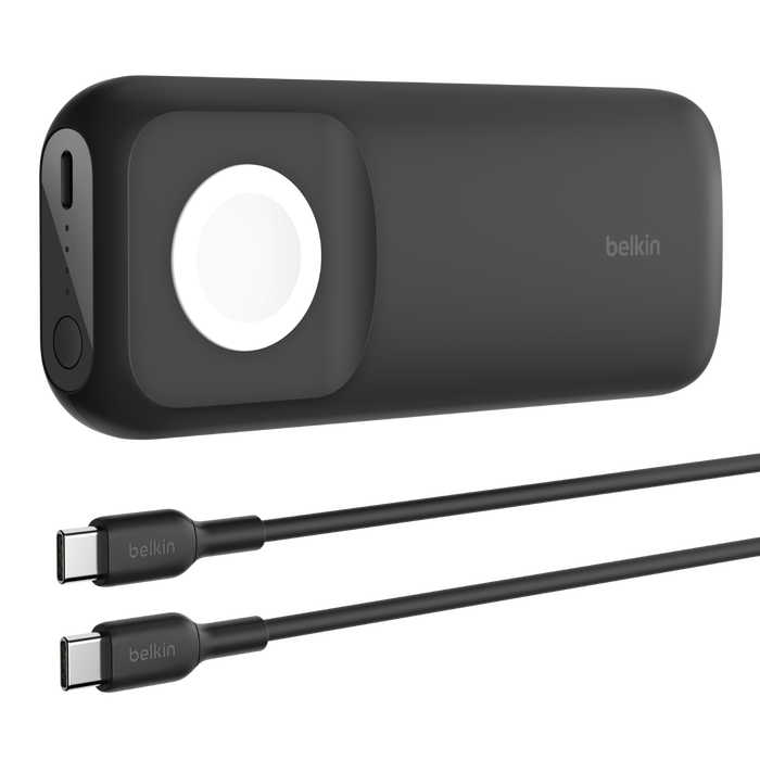 Belkin BoostCharge Pro Fast Wireless Charger for Apple Watch & USB-C 20W Power Bank 10K - شاحن لاسلكي سريع لساعة أبل وباور بانك بقدرة 10الاف ميلي أمبير