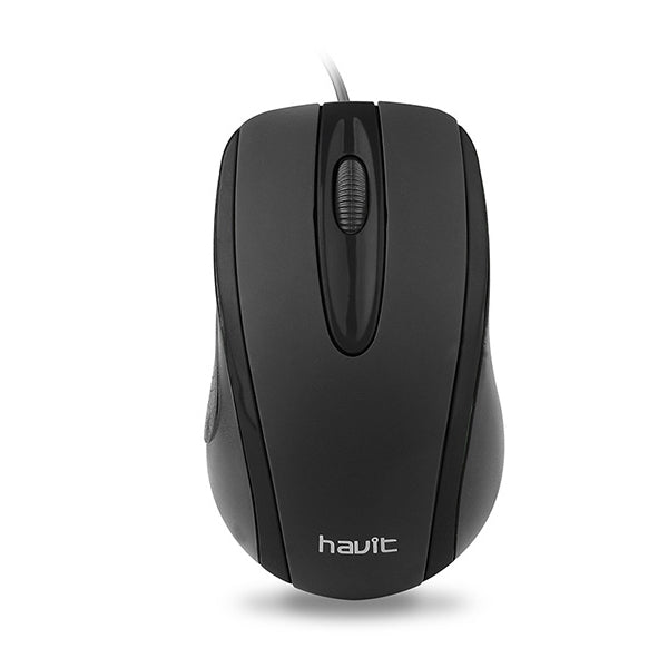 Havit HV-MS753 USB Wired Optical Mouse Black - ماوس من هافيت سلكي USB بصري