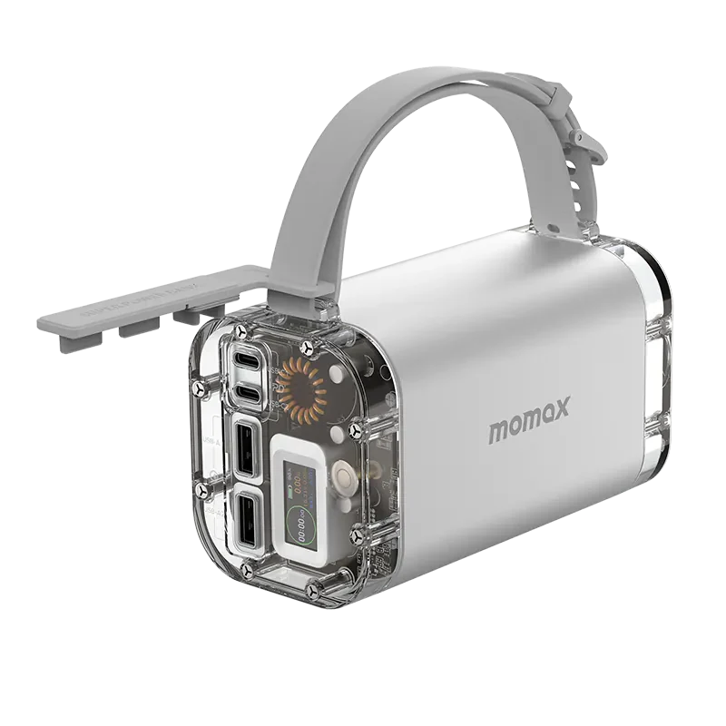 Momax iPowerstone Mini 40000mAh Power Bank, 100W Fast Charging PPS Portable Charger - باور بانك موماكس ايبورستون ميني سعة 40000 مللي امبير, شحن سريع 100 واط, دعم PPS