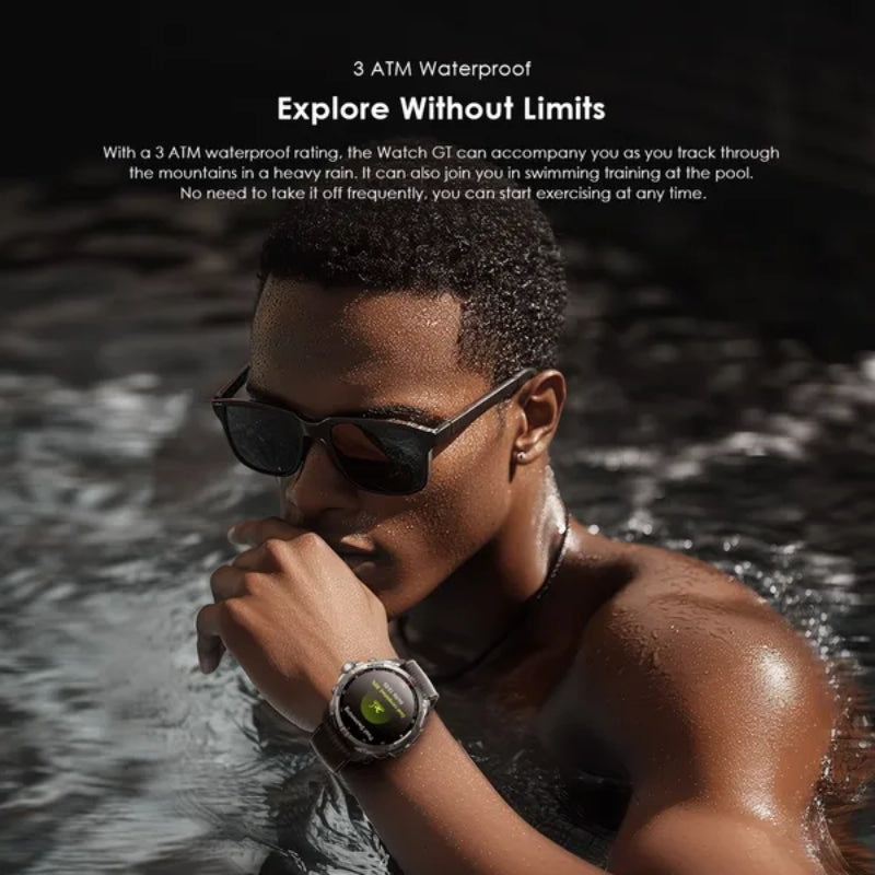 Oraimo Smart watch OSW-852H Light Chrome - ساعة أورايمو الذكية كروم فاتح بشاشة اموليد 1.43 ومقاومة الماء 3ATM