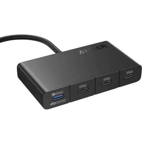 موزع يو اس بي سي انكر 4 في 1, يدعم نقل بيانات بسرعة 10Gbps, شحن PD حتى 100 واط | Anker USB-C Display Hub (4-in-1, 10Gbps)
