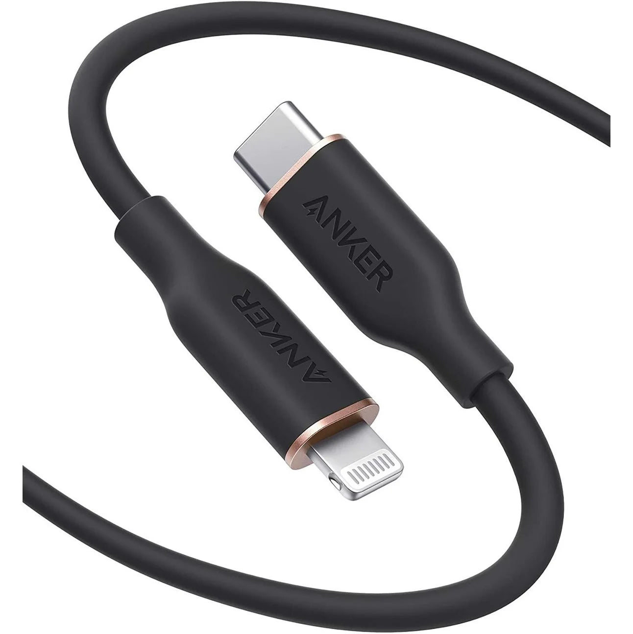 Anker PowerLine III Flow USB-C with Lightning Connector - كيبل باور لاين يو اس بي سي مع موصل لايتننغ من أنكر