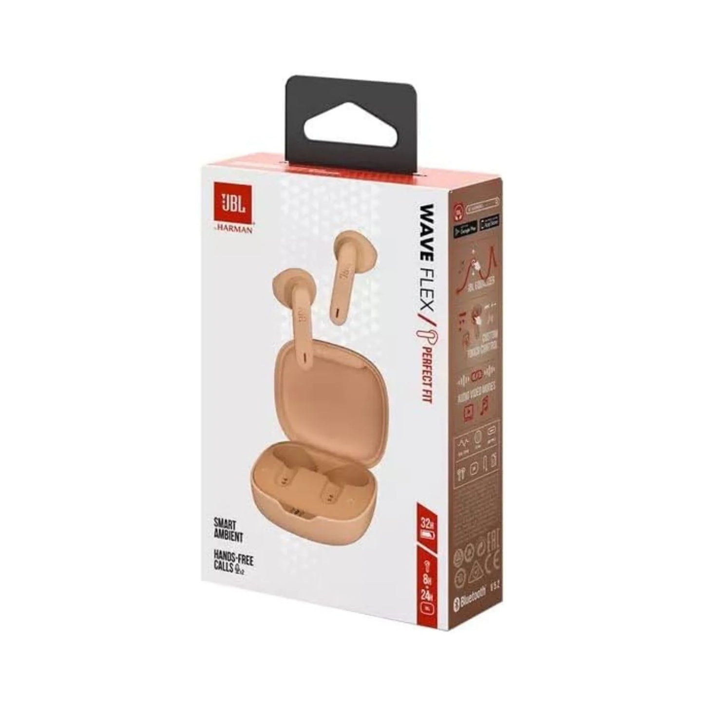 JBL Wave Flex True Wireless Noise Cancelling Earbuds | سماعات جي بي ال ويف فليكس داخل الاذن, لاسلكية ومضادة للضوضاء