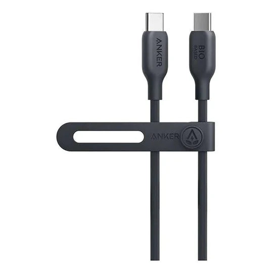 Anker 544 USB-C to USB-C Cable 140W (Bio-Based) (0.9m/3ft) - كيبل بقدرة 140 واط يو اس بي سي الى يو اس بي سي من أنكر