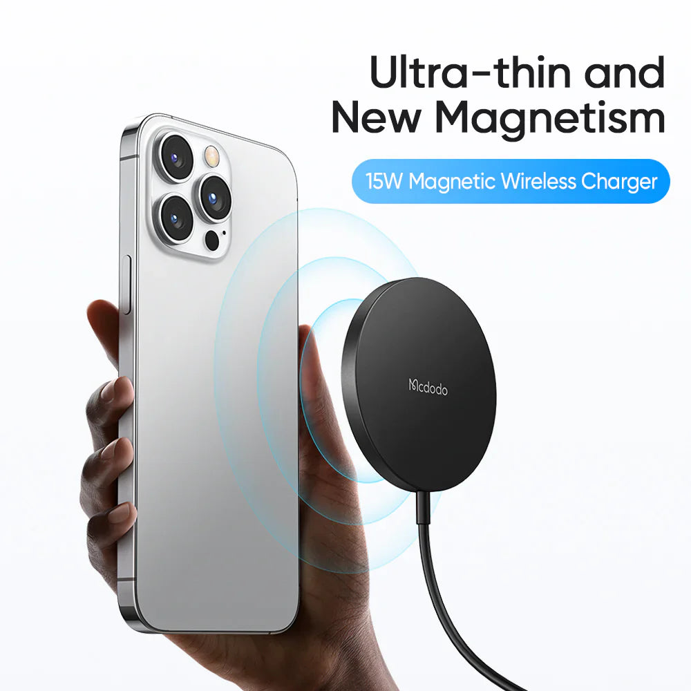 Mcdodo 15W Moon Series Magnetic Fast Wireless Charger - شاحن لاسلكي سريع مغناطيسي من سلسلة ماكدودو 15 واط