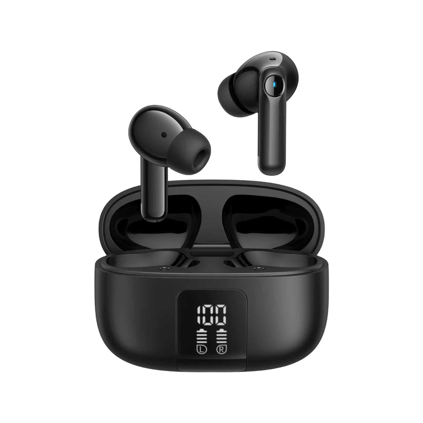 سماعات جويرووم JR-FN3 اللاسلكية مع خاصية الغاء الضوضاء, 30 ساعة تشغيل - اسود | JOYROOM JR-FN3 True Wireless Stereo Earbuds – 30H Playtime – Black